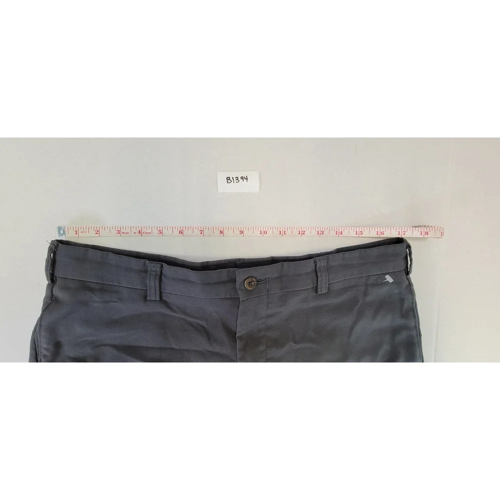 Reaction Kenneth Cole Mens Charcoal Gray Flat‎ Front Dress Pants